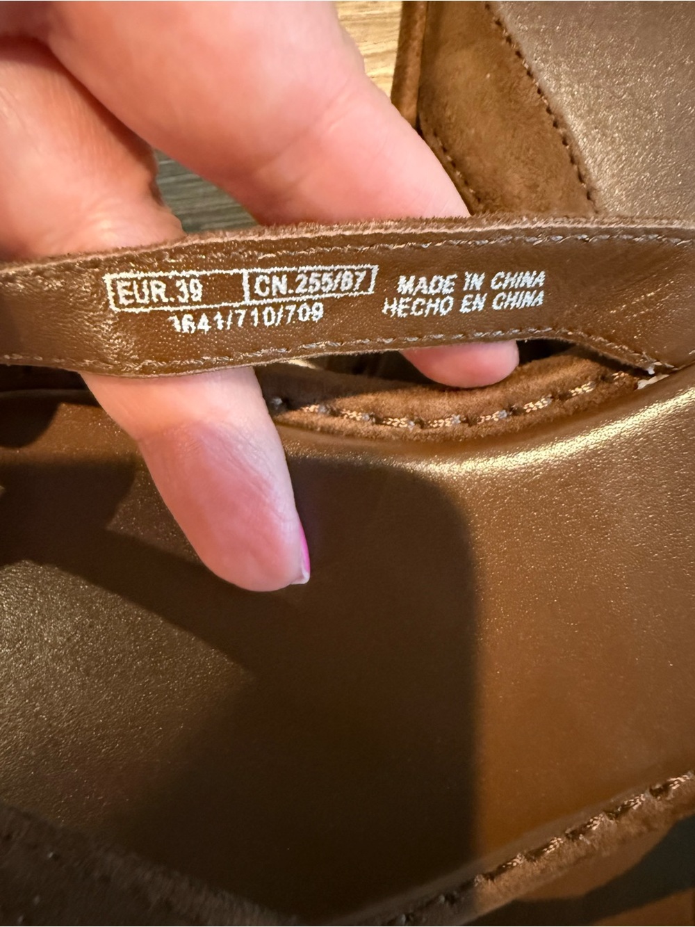 Zara Brown Leather Thong Flip-Flop Sandal Size EU 39 - Picture 6 of 6